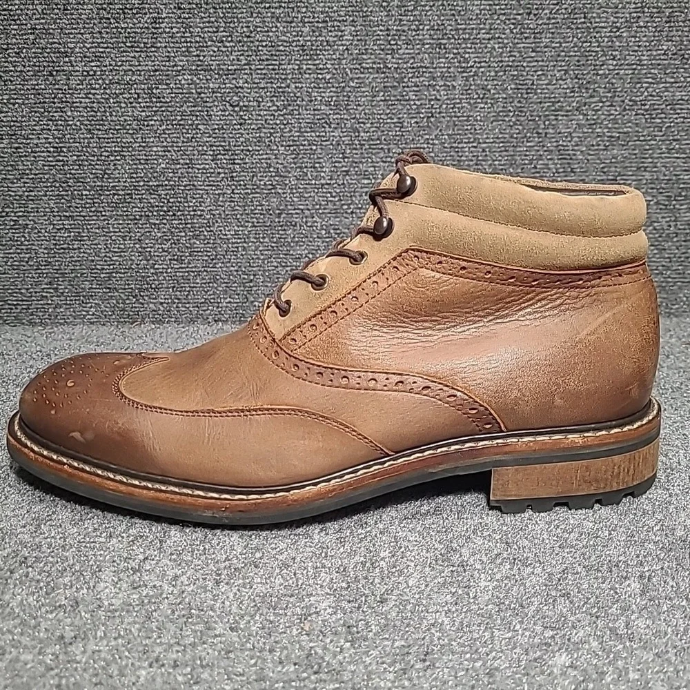 Wolverine 1000 Mile Brown Wingtip Boots Men's Size 10.5 D - Picture 7 of 16